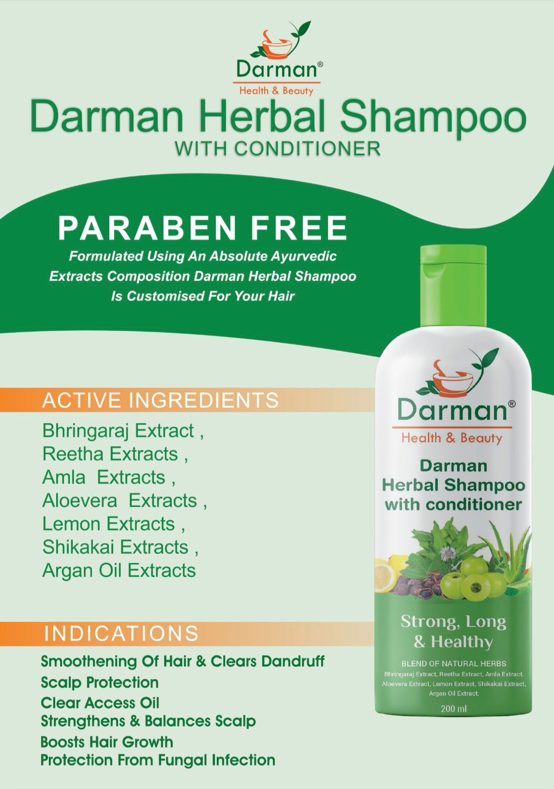 Darman Herbal Shampoo with Conditioner